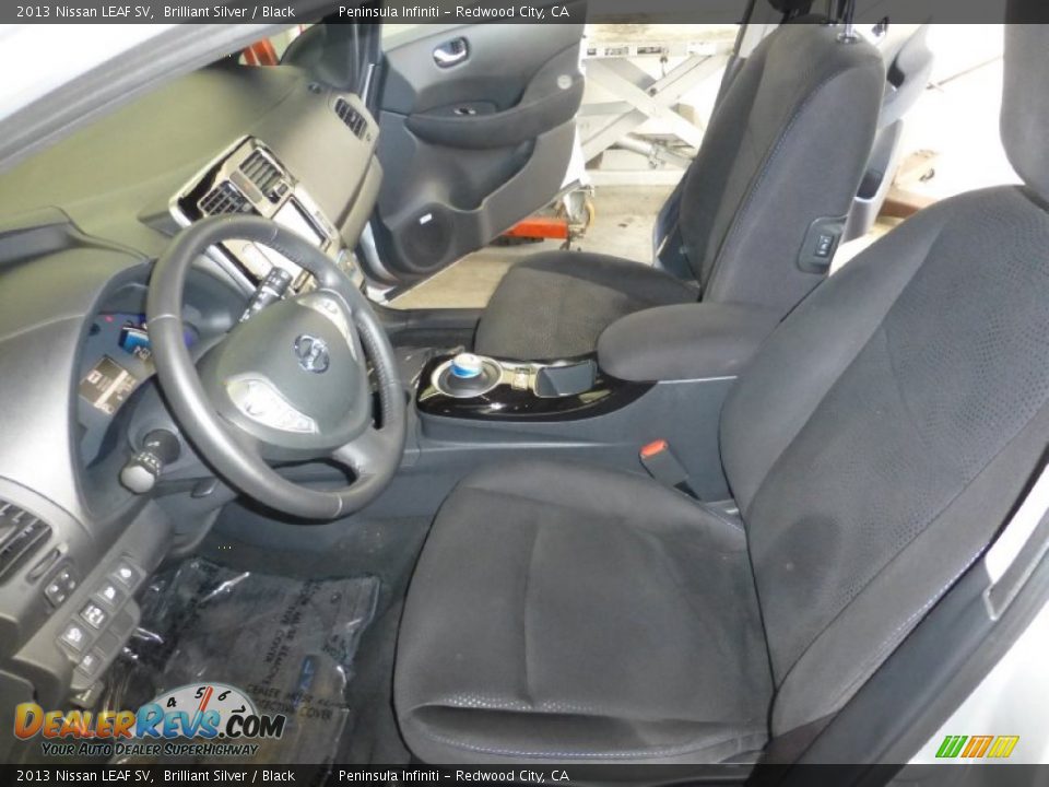 2013 Nissan LEAF SV Brilliant Silver / Black Photo #4