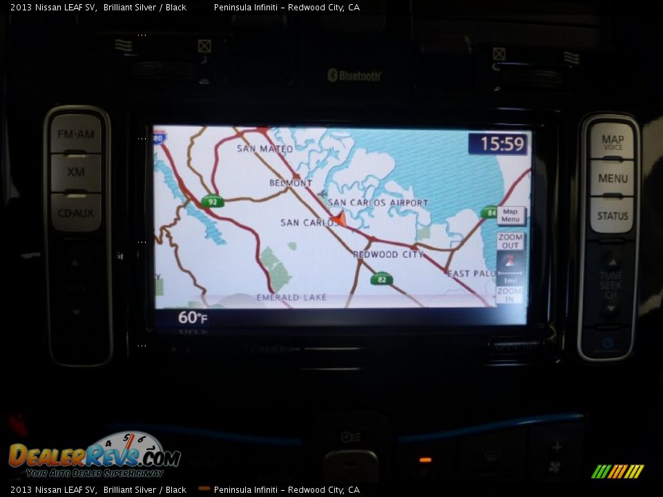 2013 Nissan LEAF SV Brilliant Silver / Black Photo #6