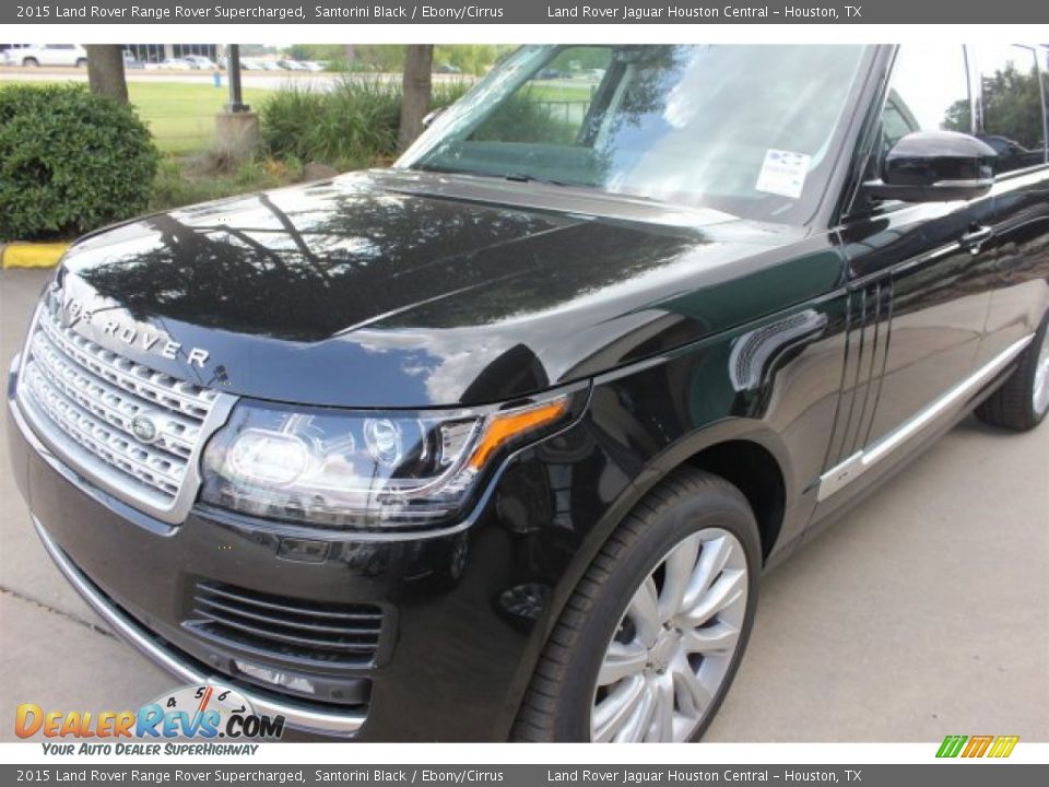 2015 Land Rover Range Rover Supercharged Santorini Black / Ebony/Cirrus Photo #4