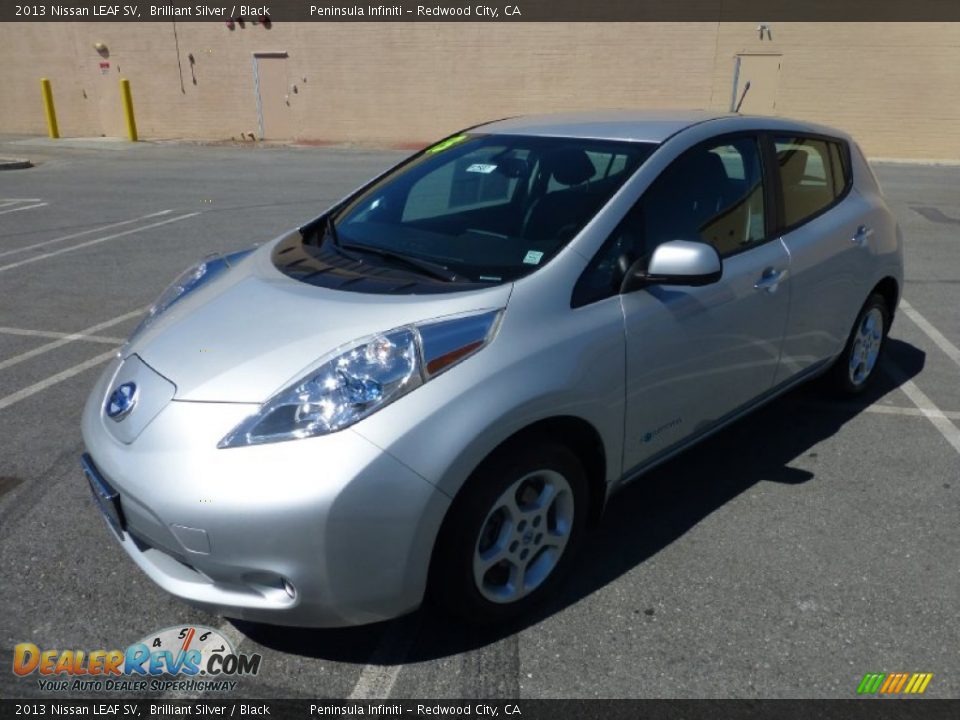 2013 Nissan LEAF SV Brilliant Silver / Black Photo #11
