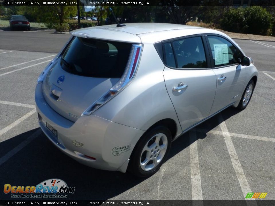 2013 Nissan LEAF SV Brilliant Silver / Black Photo #13