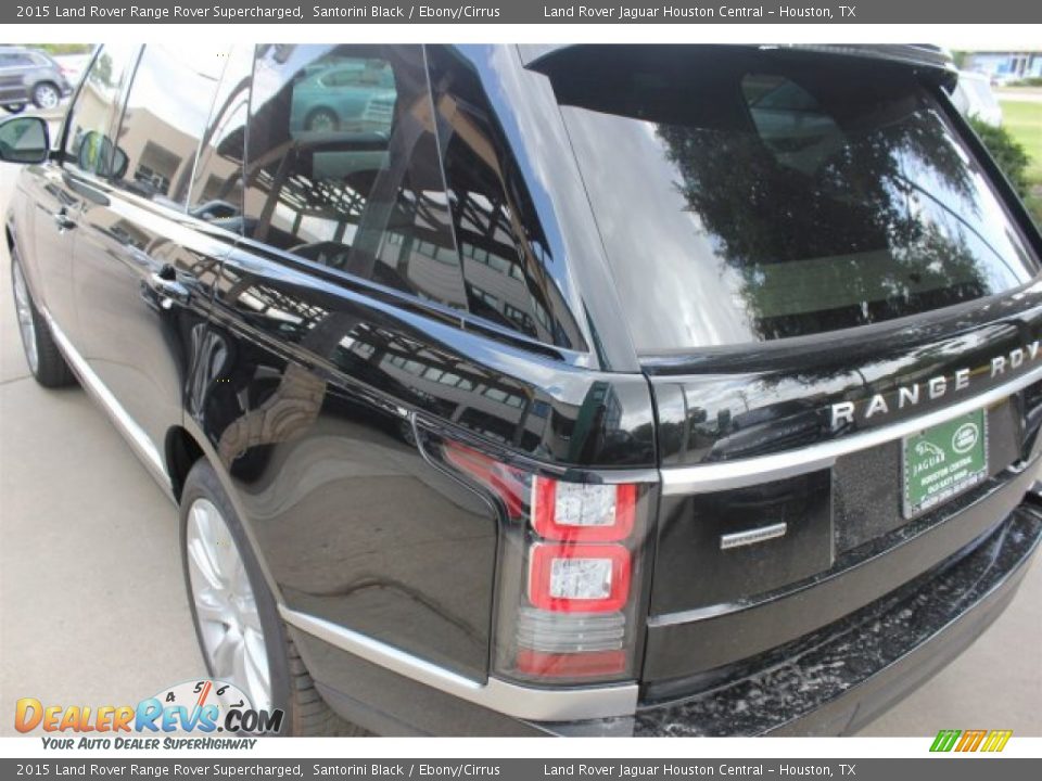 2015 Land Rover Range Rover Supercharged Santorini Black / Ebony/Cirrus Photo #7