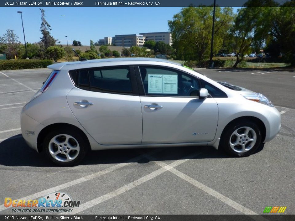 2013 Nissan LEAF SV Brilliant Silver / Black Photo #14