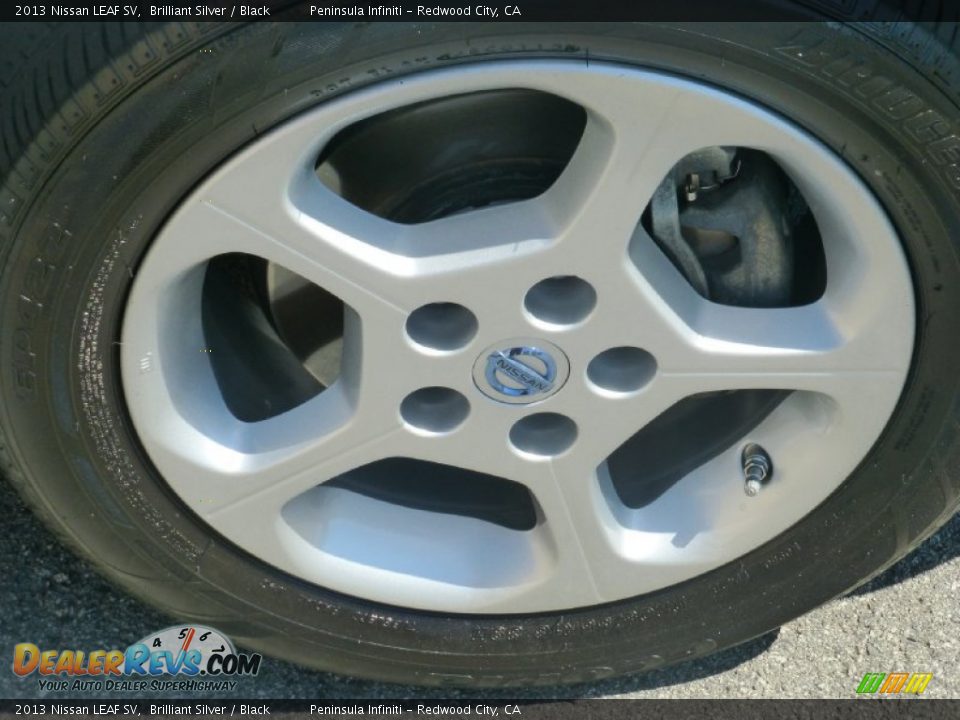 2013 Nissan LEAF SV Brilliant Silver / Black Photo #15