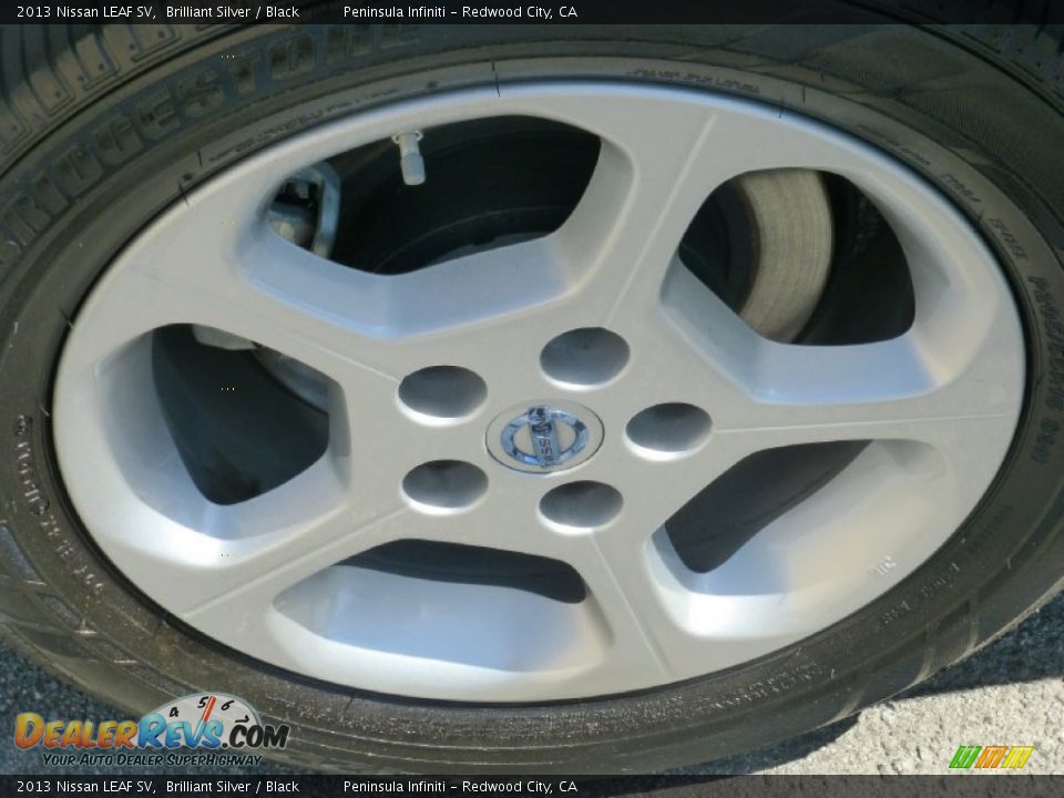 2013 Nissan LEAF SV Brilliant Silver / Black Photo #16