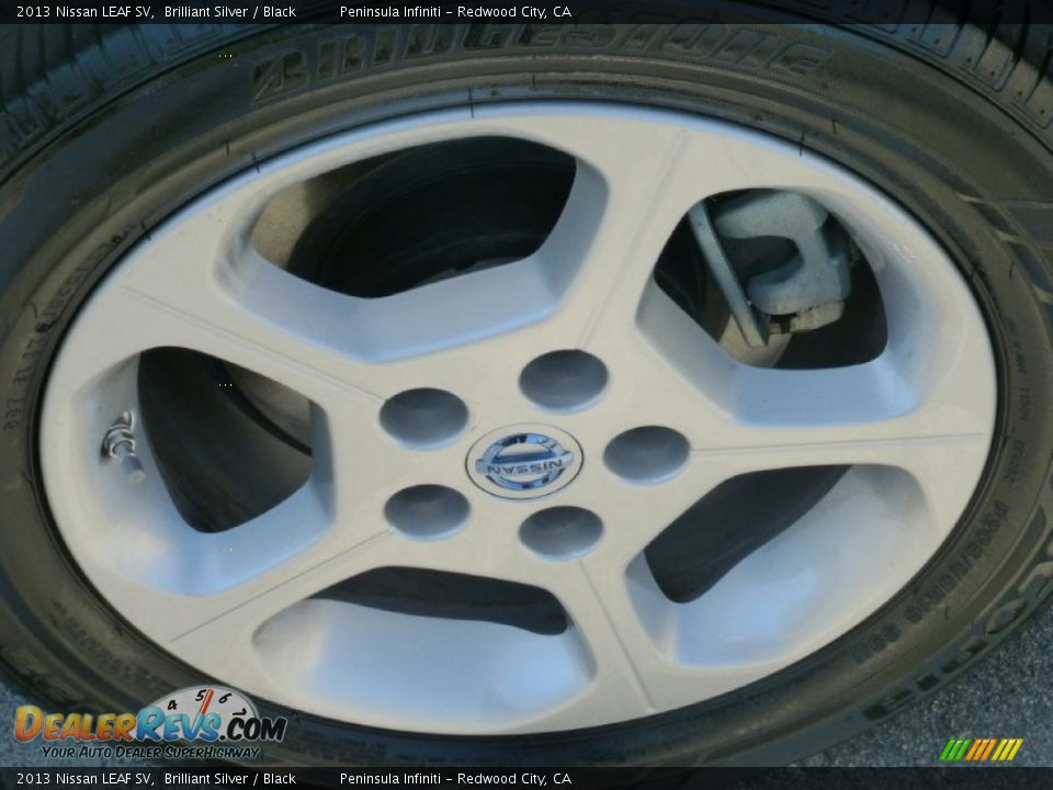 2013 Nissan LEAF SV Brilliant Silver / Black Photo #17