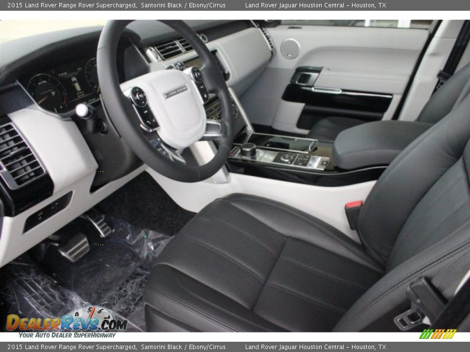 Ebony/Cirrus Interior - 2015 Land Rover Range Rover Supercharged Photo #12