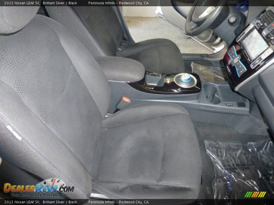 2013 Nissan LEAF SV Brilliant Silver / Black Photo #26