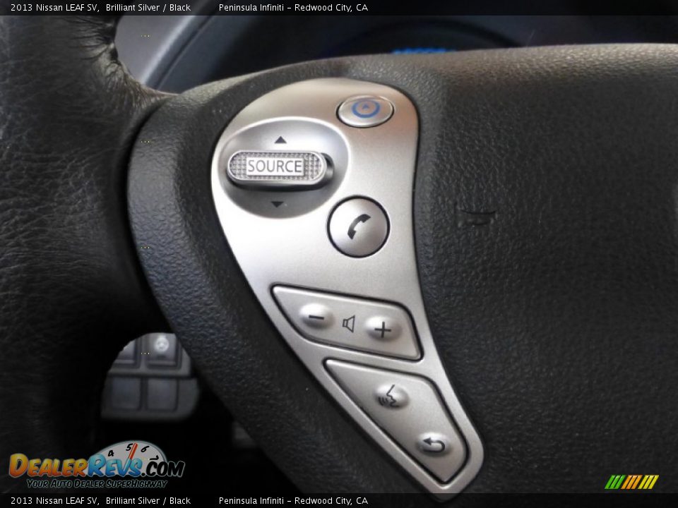 2013 Nissan LEAF SV Brilliant Silver / Black Photo #30