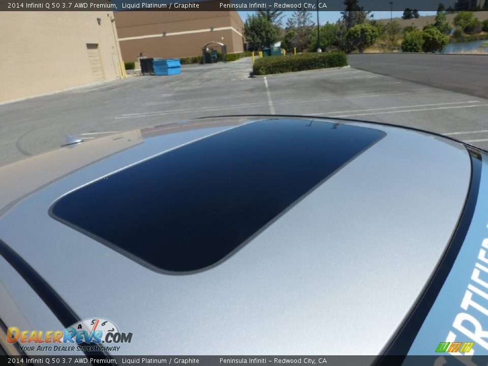2014 Infiniti Q 50 3.7 AWD Premium Liquid Platinum / Graphite Photo #14