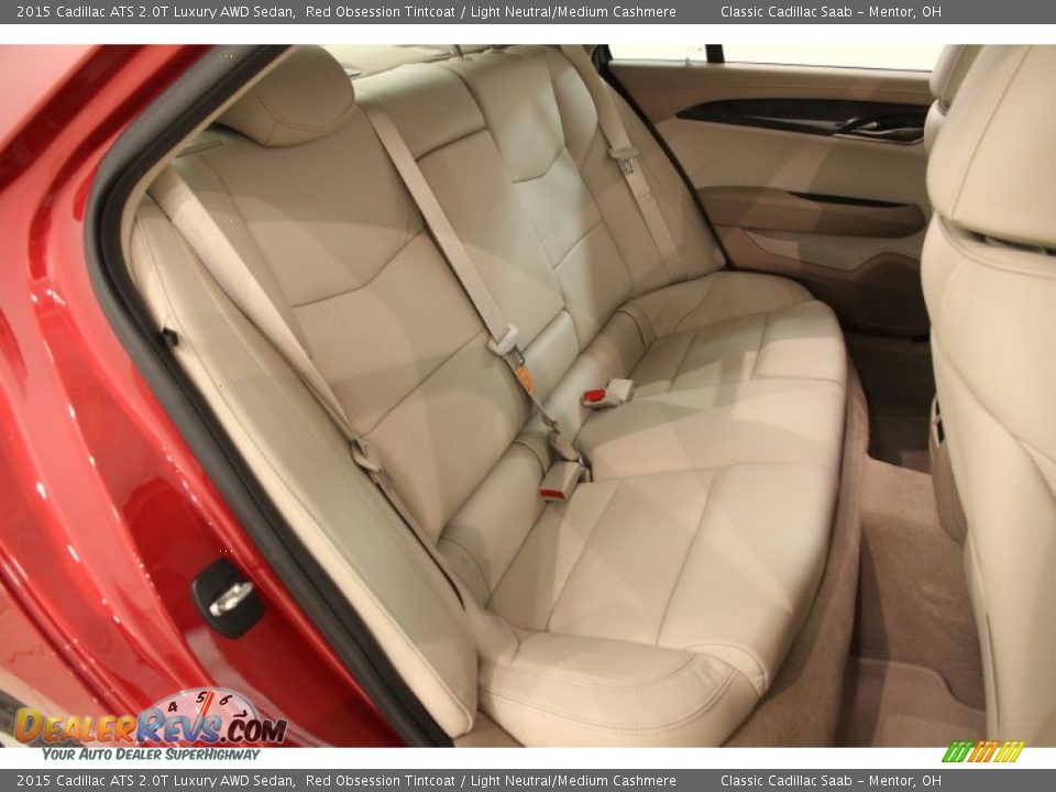 2015 Cadillac ATS 2.0T Luxury AWD Sedan Red Obsession Tintcoat / Light Neutral/Medium Cashmere Photo #13