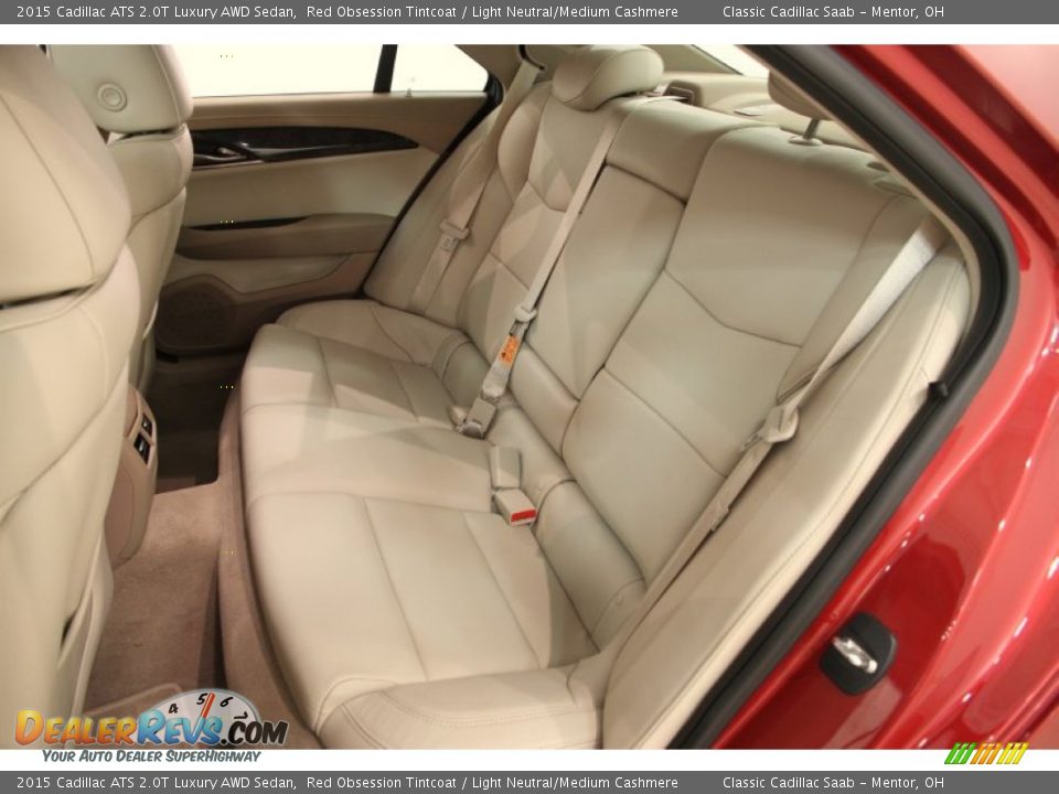 2015 Cadillac ATS 2.0T Luxury AWD Sedan Red Obsession Tintcoat / Light Neutral/Medium Cashmere Photo #14