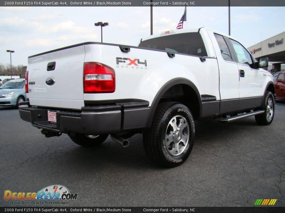 2009 Ford F150 FX4 SuperCab 4x4 Oxford White / Black/Medium Stone Photo #3