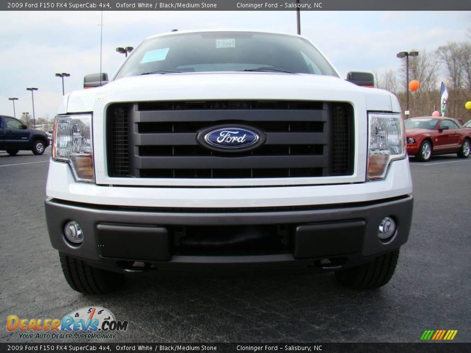 2009 Ford F150 FX4 SuperCab 4x4 Oxford White / Black/Medium Stone Photo #7