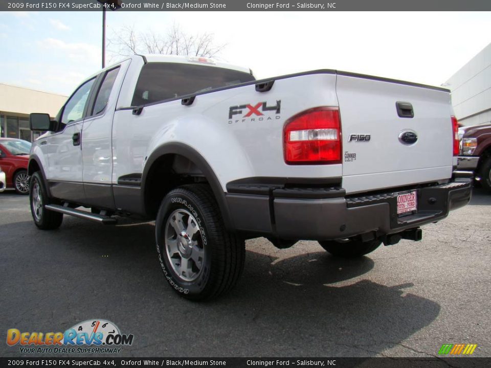 2009 Ford F150 FX4 SuperCab 4x4 Oxford White / Black/Medium Stone Photo #33