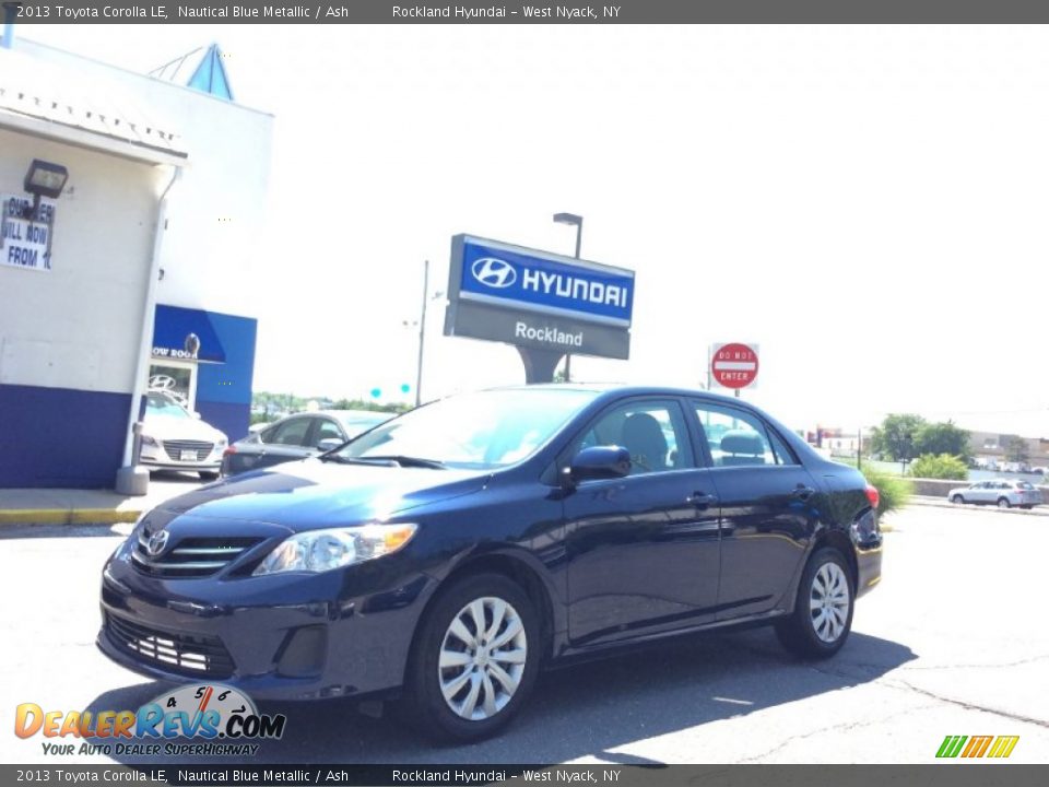 2013 Toyota Corolla LE Nautical Blue Metallic / Ash Photo #1