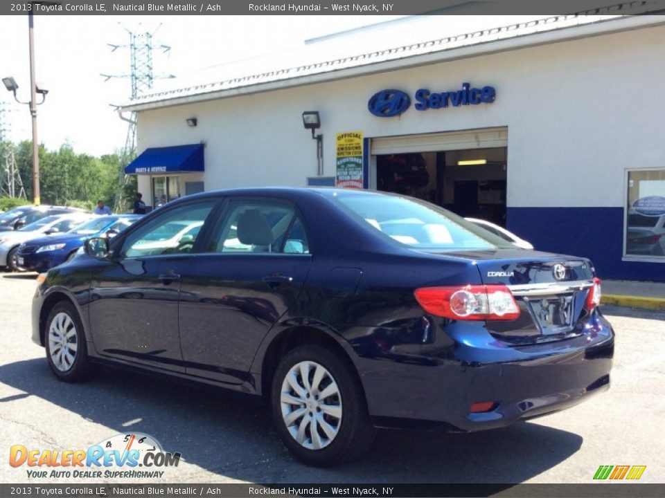2013 Toyota Corolla LE Nautical Blue Metallic / Ash Photo #6