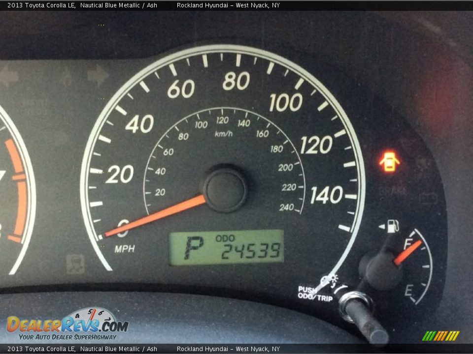 2013 Toyota Corolla LE Nautical Blue Metallic / Ash Photo #13