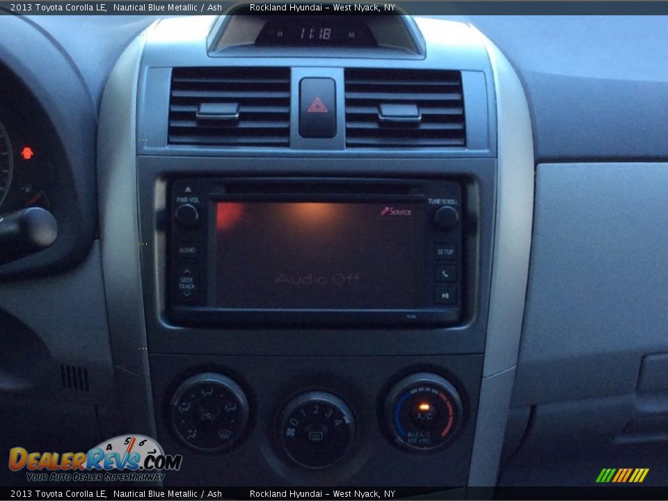 2013 Toyota Corolla LE Nautical Blue Metallic / Ash Photo #16