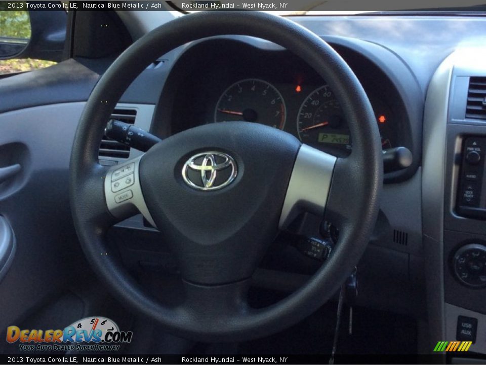 2013 Toyota Corolla LE Nautical Blue Metallic / Ash Photo #18