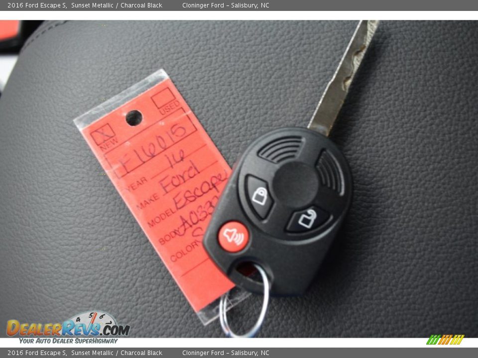 2016 Ford Escape S Sunset Metallic / Charcoal Black Photo #19