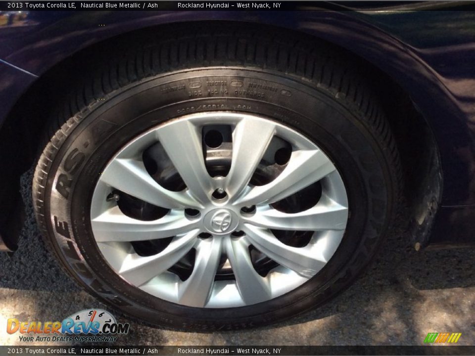 2013 Toyota Corolla LE Nautical Blue Metallic / Ash Photo #27