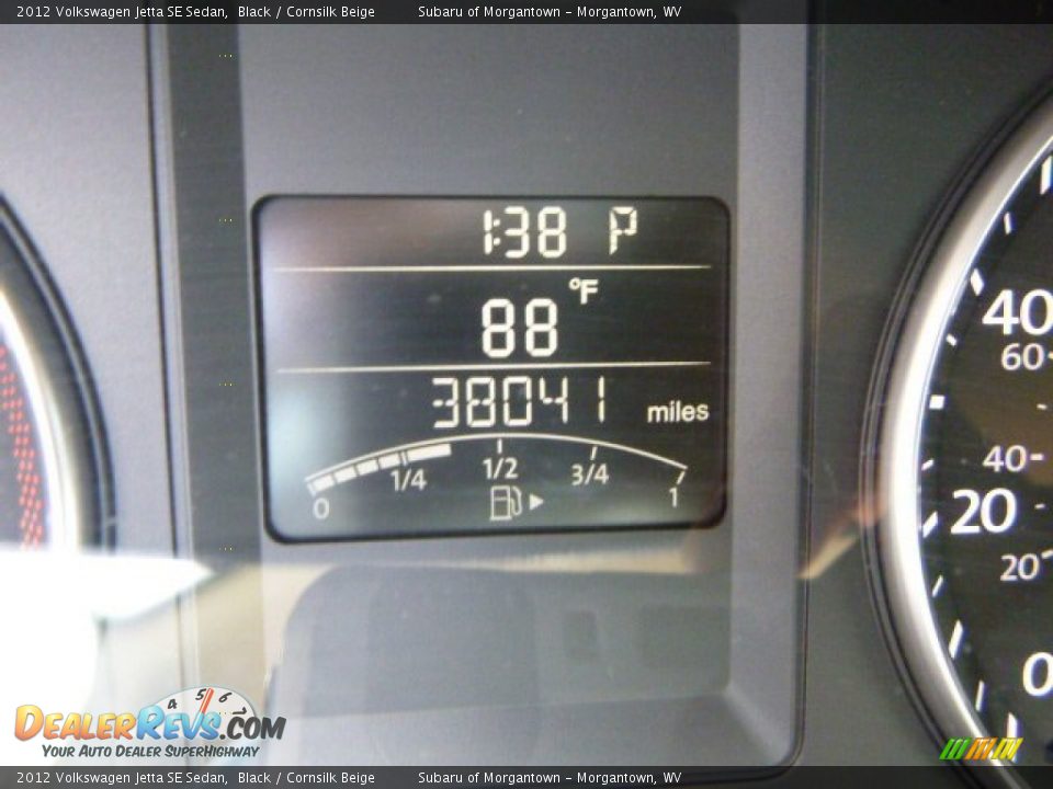 2012 Volkswagen Jetta SE Sedan Black / Cornsilk Beige Photo #19