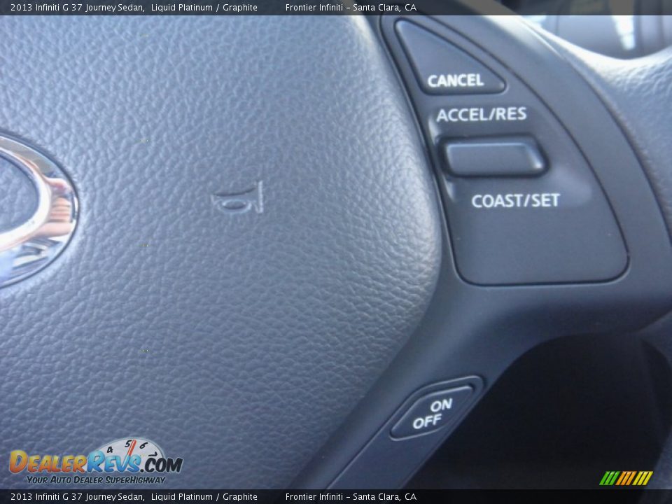 2013 Infiniti G 37 Journey Sedan Liquid Platinum / Graphite Photo #11