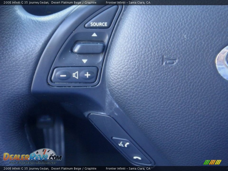 2008 Infiniti G 35 Journey Sedan Desert Platinum Beige / Graphite Photo #10
