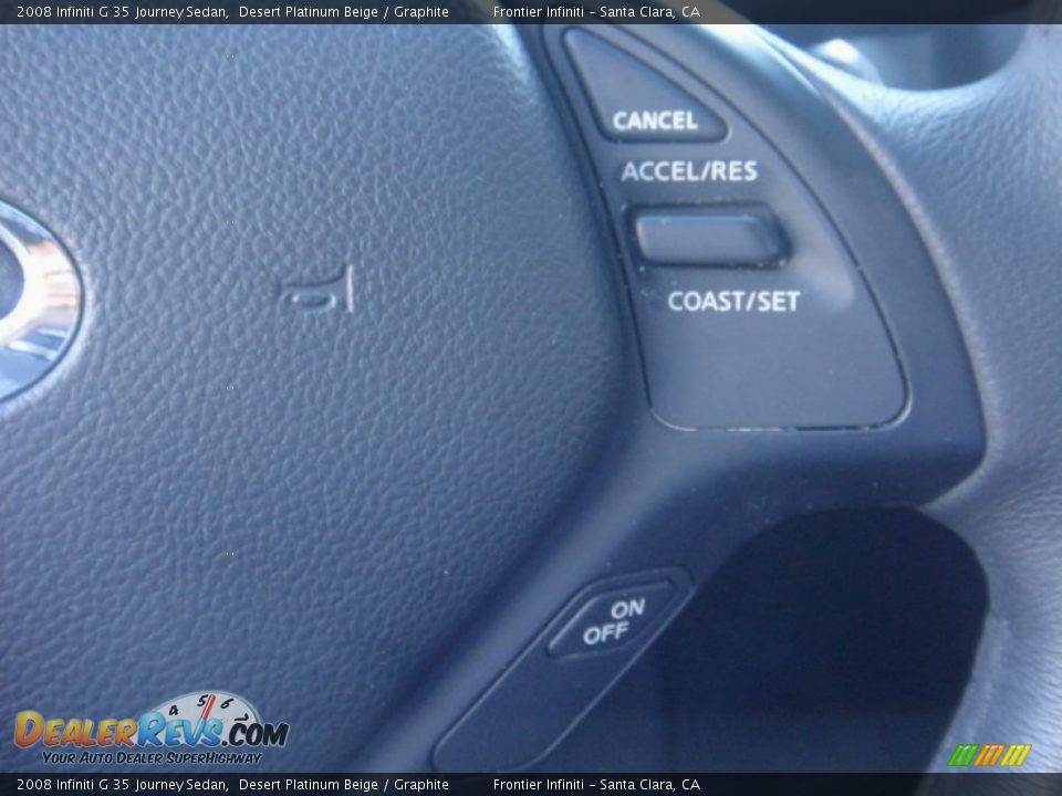 2008 Infiniti G 35 Journey Sedan Desert Platinum Beige / Graphite Photo #11