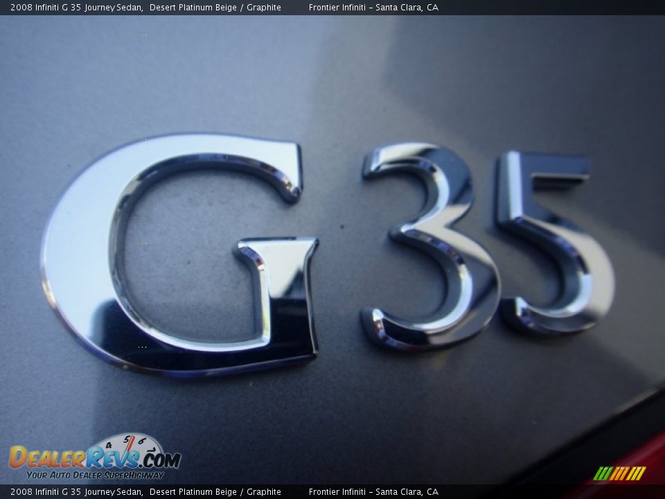 2008 Infiniti G 35 Journey Sedan Desert Platinum Beige / Graphite Photo #21