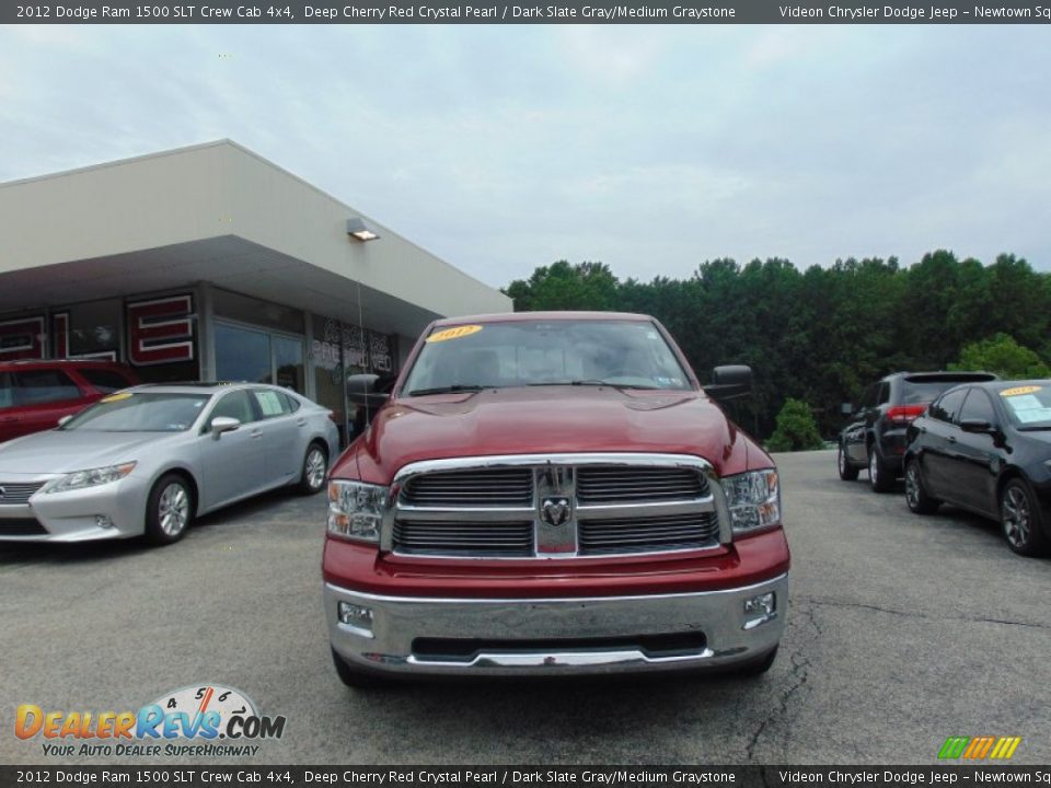 2012 Dodge Ram 1500 SLT Crew Cab 4x4 Deep Cherry Red Crystal Pearl / Dark Slate Gray/Medium Graystone Photo #8