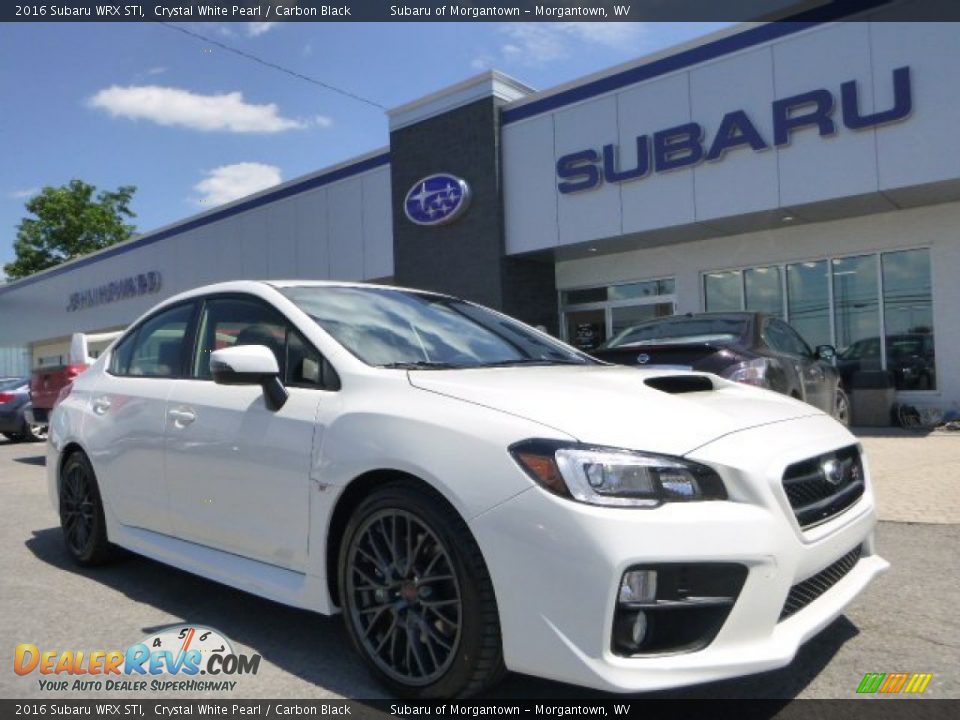 2016 Subaru WRX STI Crystal White Pearl / Carbon Black Photo #1