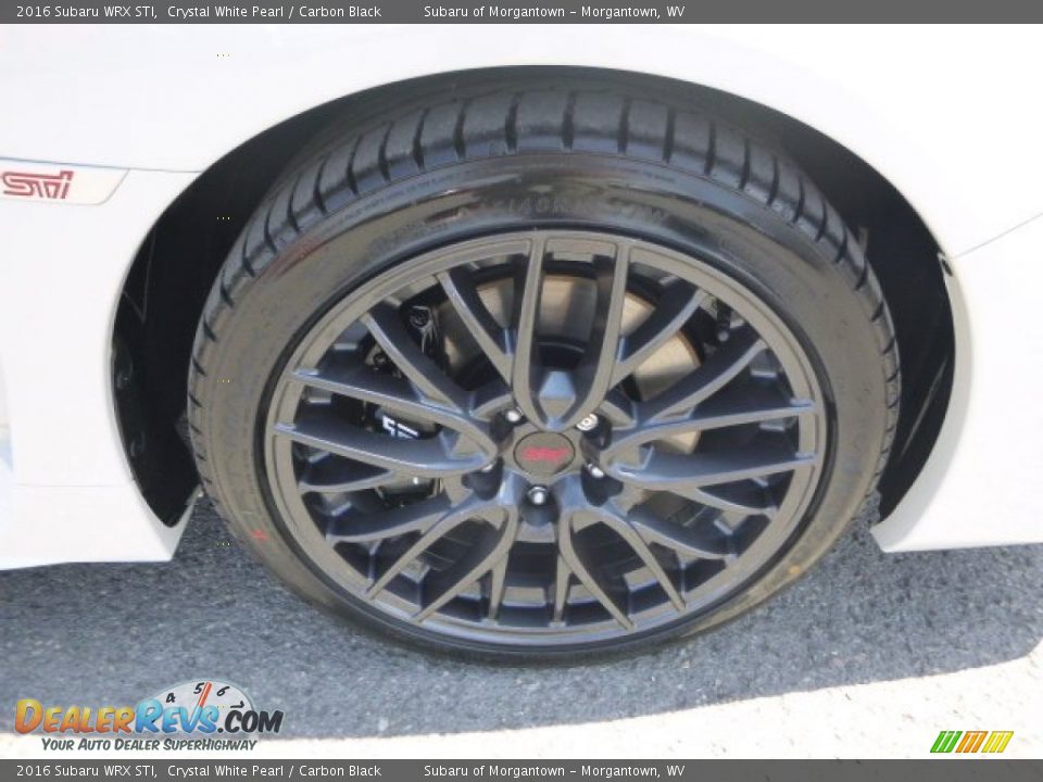 2016 Subaru WRX STI Crystal White Pearl / Carbon Black Photo #2