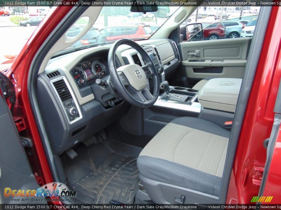 2012 Dodge Ram 1500 SLT Crew Cab 4x4 Deep Cherry Red Crystal Pearl / Dark Slate Gray/Medium Graystone Photo #14