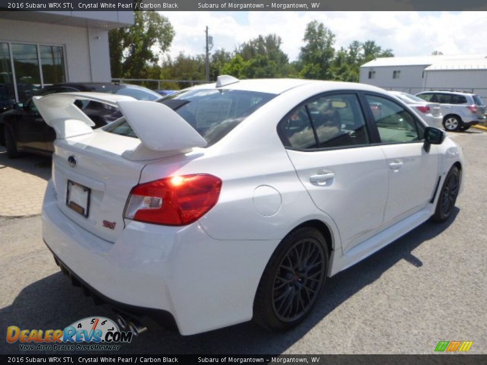 2016 Subaru WRX STI Crystal White Pearl / Carbon Black Photo #4