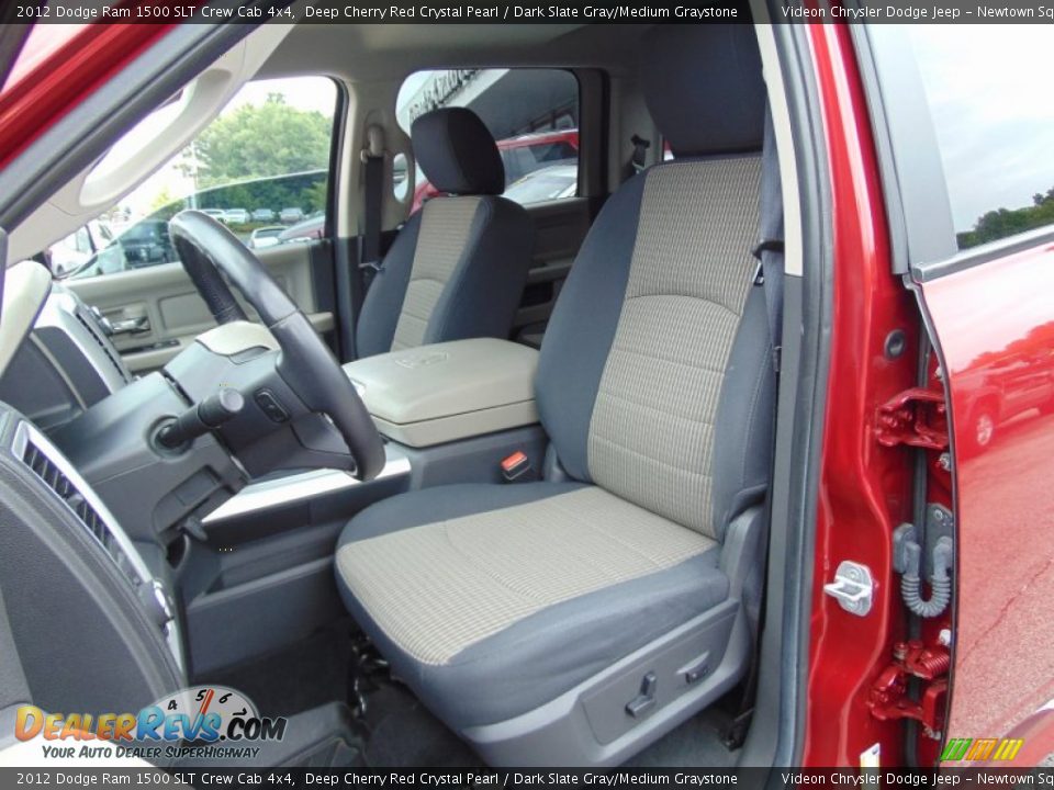 2012 Dodge Ram 1500 SLT Crew Cab 4x4 Deep Cherry Red Crystal Pearl / Dark Slate Gray/Medium Graystone Photo #15