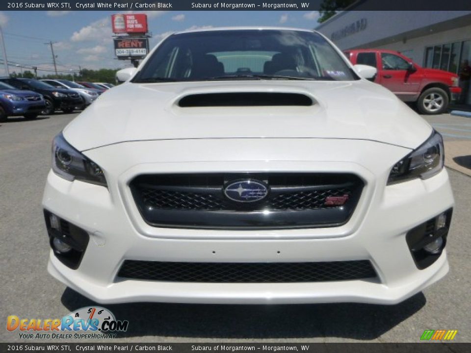 2016 Subaru WRX STI Crystal White Pearl / Carbon Black Photo #8