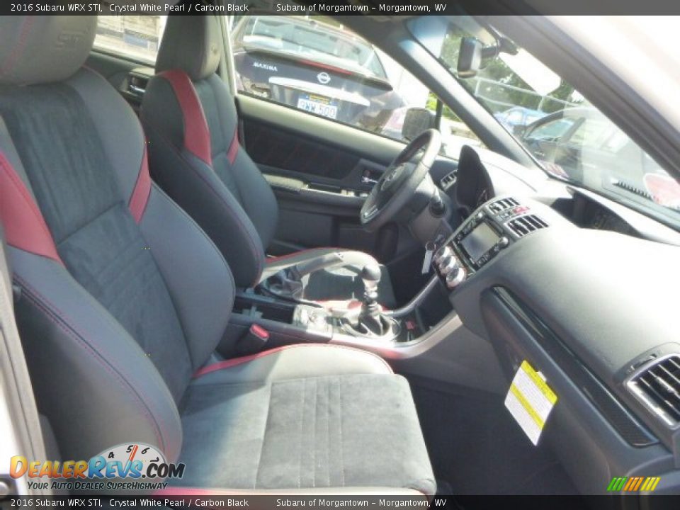 Carbon Black Interior - 2016 Subaru WRX STI Photo #9