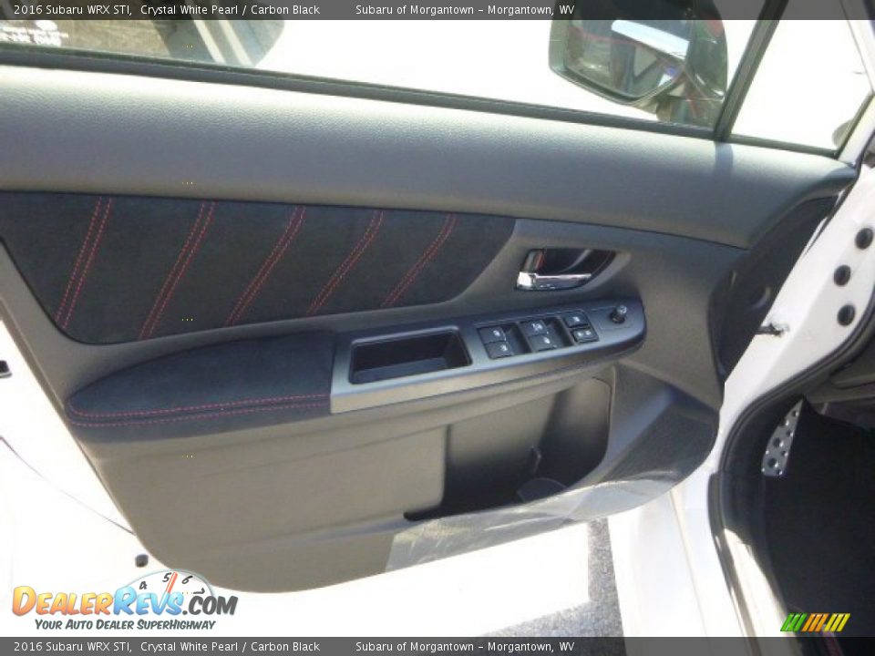 2016 Subaru WRX STI Crystal White Pearl / Carbon Black Photo #12