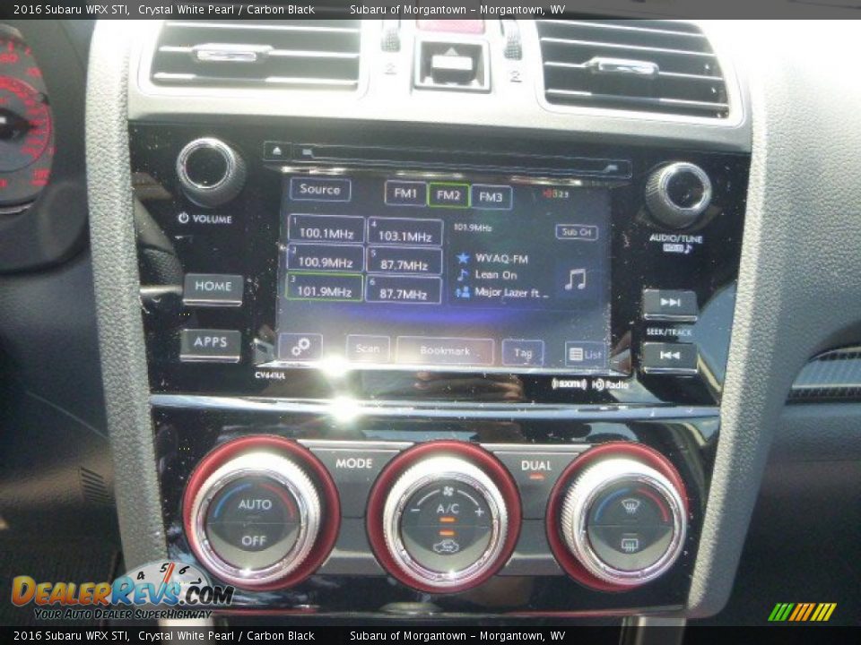 2016 Subaru WRX STI Crystal White Pearl / Carbon Black Photo #16