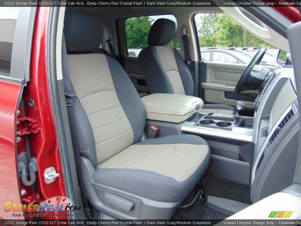 2012 Dodge Ram 1500 SLT Crew Cab 4x4 Deep Cherry Red Crystal Pearl / Dark Slate Gray/Medium Graystone Photo #19