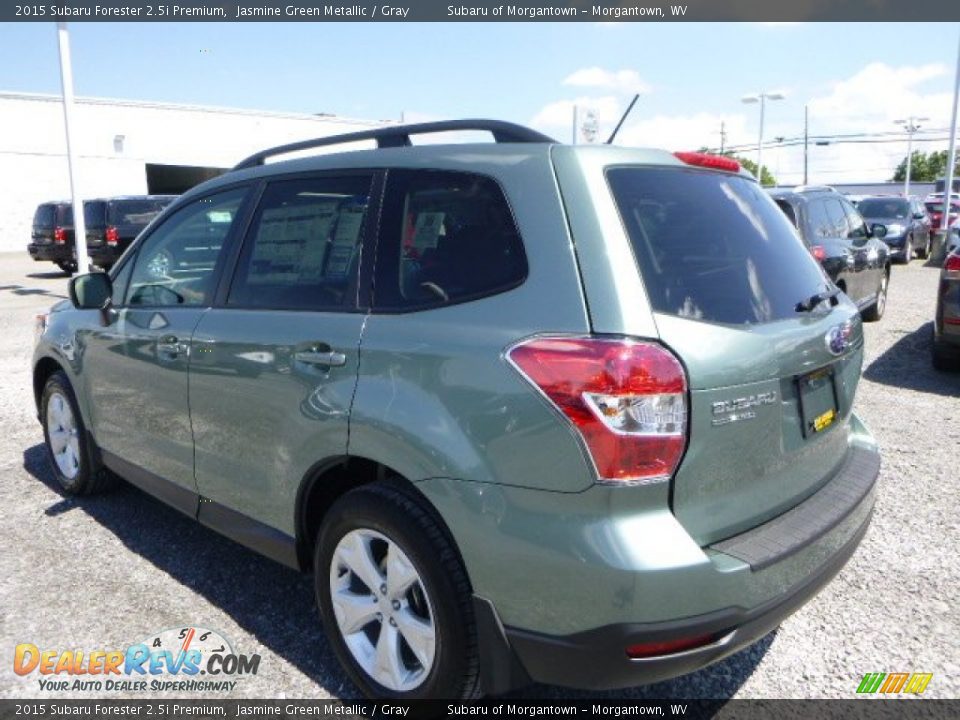 2015 Subaru Forester 2.5i Premium Jasmine Green Metallic / Gray Photo #6
