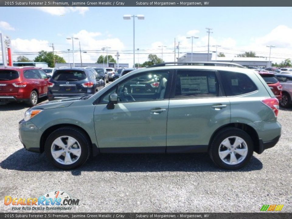 2015 Subaru Forester 2.5i Premium Jasmine Green Metallic / Gray Photo #7