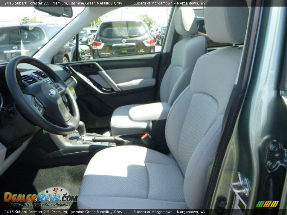 2015 Subaru Forester 2.5i Premium Jasmine Green Metallic / Gray Photo #12