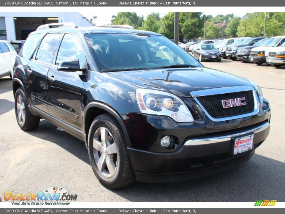 2009 GMC Acadia SLT AWD Carbon Black Metallic / Ebony Photo #3