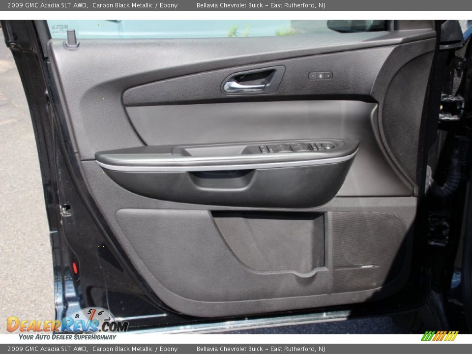 2009 GMC Acadia SLT AWD Carbon Black Metallic / Ebony Photo #6