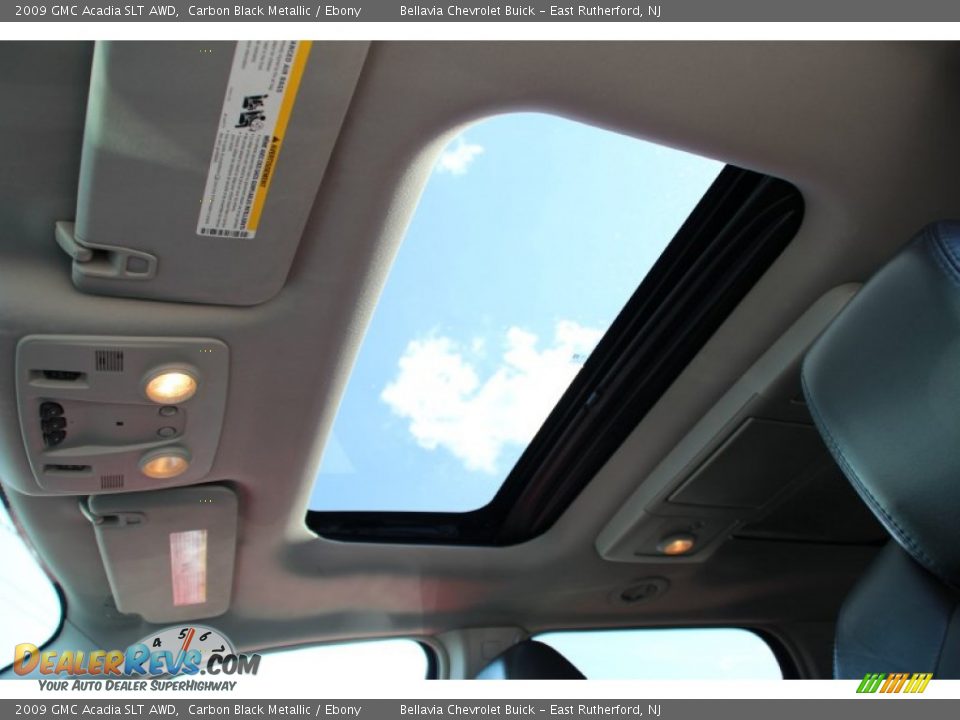 2009 GMC Acadia SLT AWD Carbon Black Metallic / Ebony Photo #9