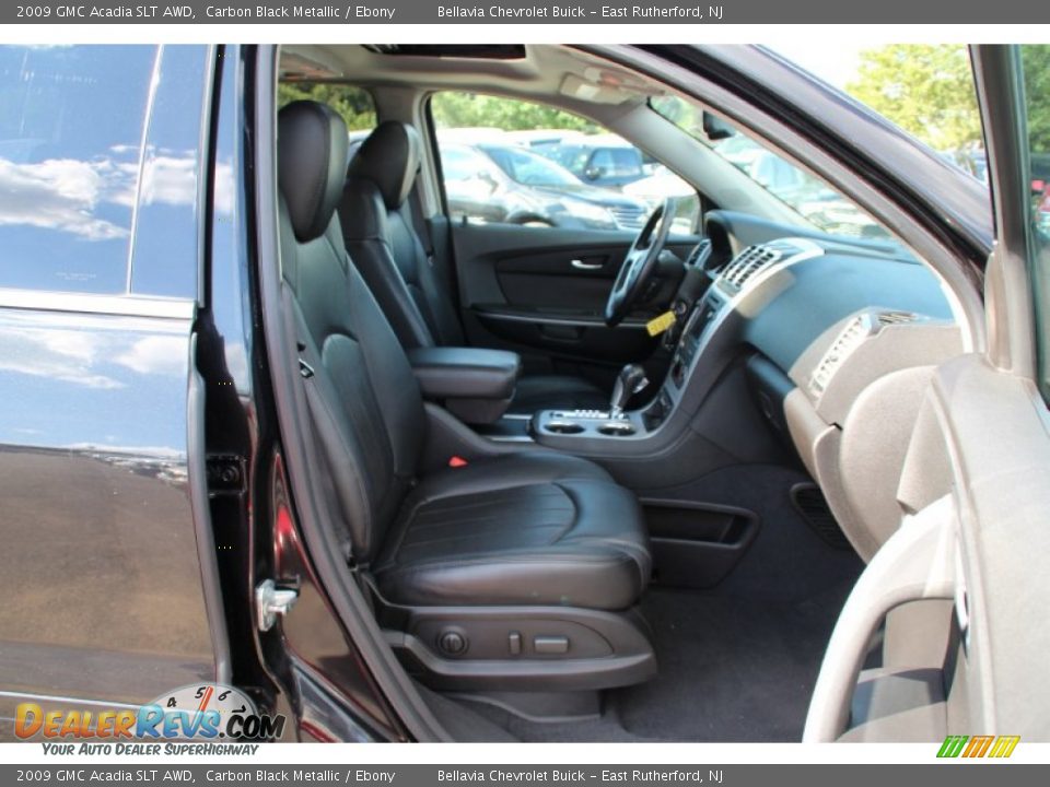 2009 GMC Acadia SLT AWD Carbon Black Metallic / Ebony Photo #10