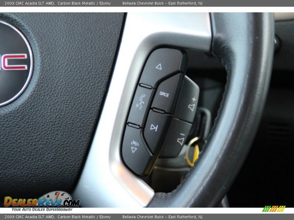 2009 GMC Acadia SLT AWD Carbon Black Metallic / Ebony Photo #17